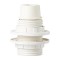 LAMPHOLDER BAKELITE WITH 2 RINGS WHITE E14 147-23008