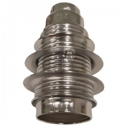 LAMPHOLDER METAL 2 RINGS CHROME E14 147-23042 LAMPHOLDER METAL 2 RINGS CHROME E14 147-23042