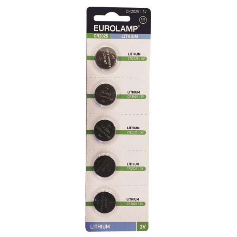 BATTERIES CR2025 3V blister 5pcs 147-24111
