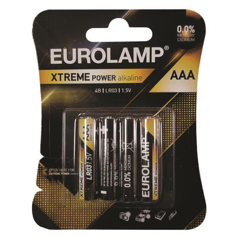 АЛКАЛНИ БАТЕРИИ EXTREME POWER AAA 4 БР.