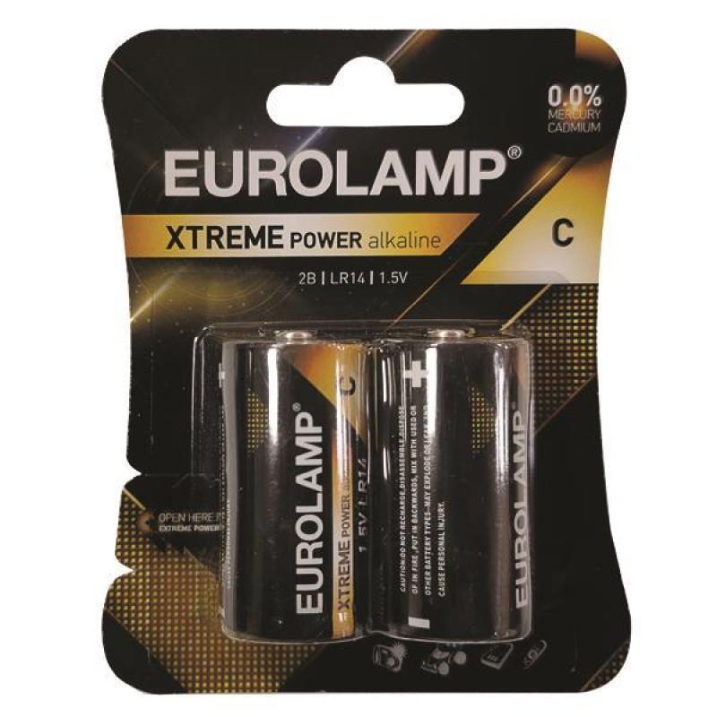 EXTREME POWER BATTERY 2pcs C (LR14) 1.5V 147-24122