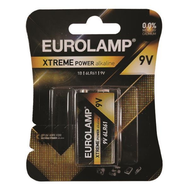 EXTREME POWER BATTERY 9V 6LR61 147-24124 EXTREME POWER BATTERY 9V 6LR61 147-24124