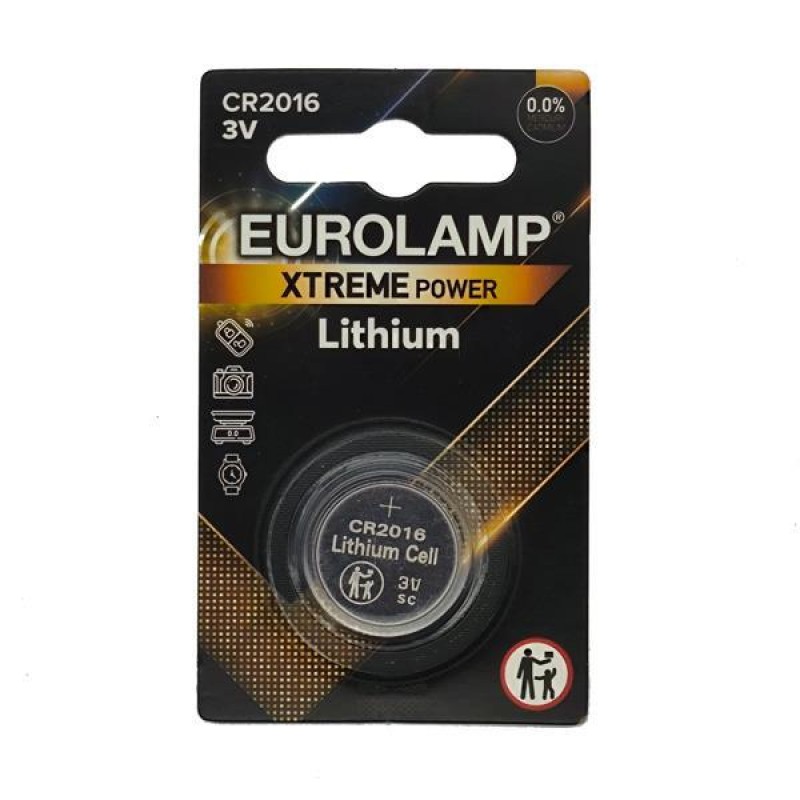 EXTREME LITHIUM COIN BATTERY CR2016 1pc 147-24132