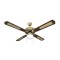 DECORATIVE FAN WITH 1 LIGHT E27 BROWN GOLD Φ132 70W 147-29001