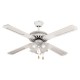 DECORATIVE FAN WITH 4 LIGHTS E27 WHITE Φ132 70W 147-29003 DECORATIVE FAN WITH 4 LIGHTS E27 WHITE Φ132 70W 147-29003