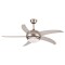 DECORATIVE FAN WITH 1 LIGHT E27 NICKEL MAT WITH CONTROL Φ122 70W 147-29009