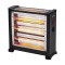 QUARTZ HEATER 2800W BLACK 3FACE WITH THERMOSTAT 147-29156