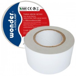 ИЗОЛАЦИОННА ЛЕНТА PVC БЯЛА 48X20