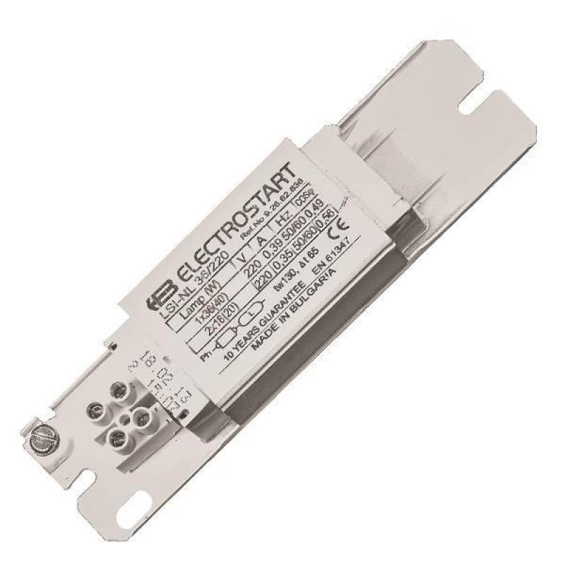 MAGNETIC FLUORESCENT BALLAST 18W 230V 147-50012