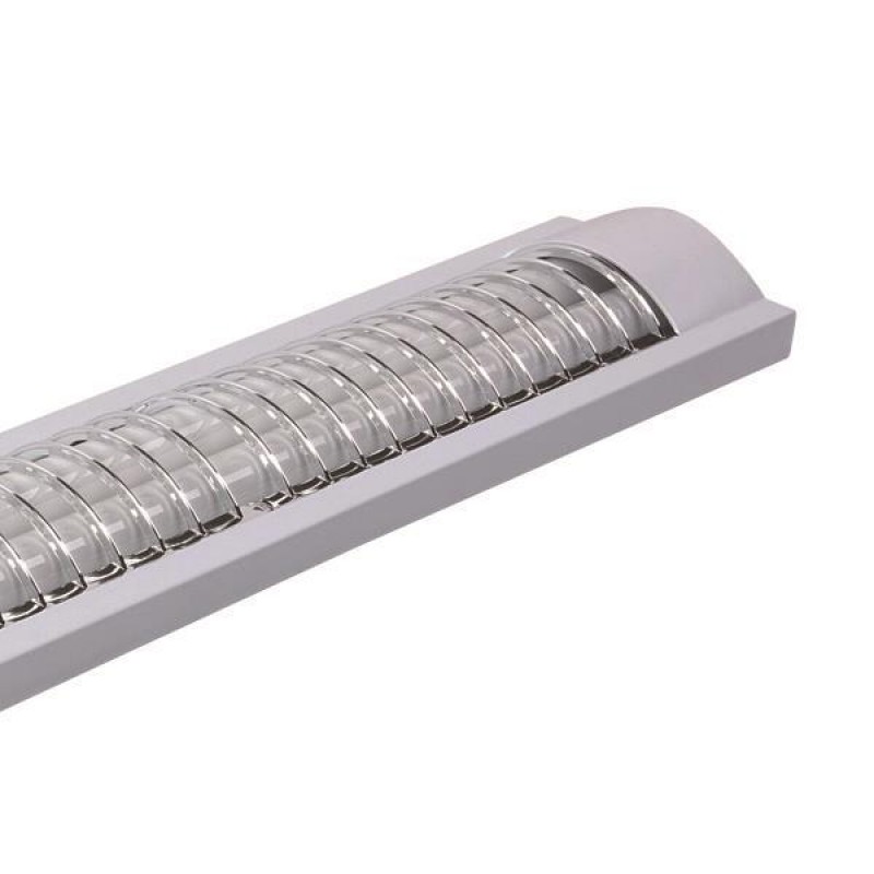 BATTEN LUMINAIRES WITH GRILLES EMPTY FOR LED TUBE 2X0,60m OVAL 147-56022