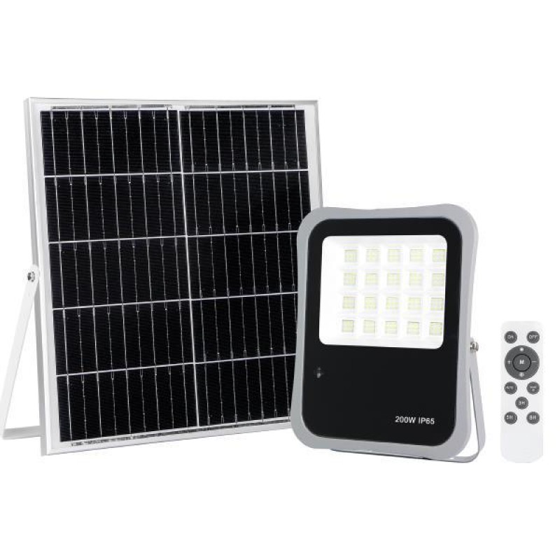 PROJECTOR LED SMD SOLAR 200W IP65 4000K BLACK PLUS 147-69583