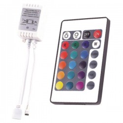 WIRELESS IR CONTROLLER RGB DC 5V/30W 12V/72W 24V/144W 147-70601 WIRELESS IR CONTROLLER RGB DC 5V/30W 12V/72W 24V/144W 147-70601