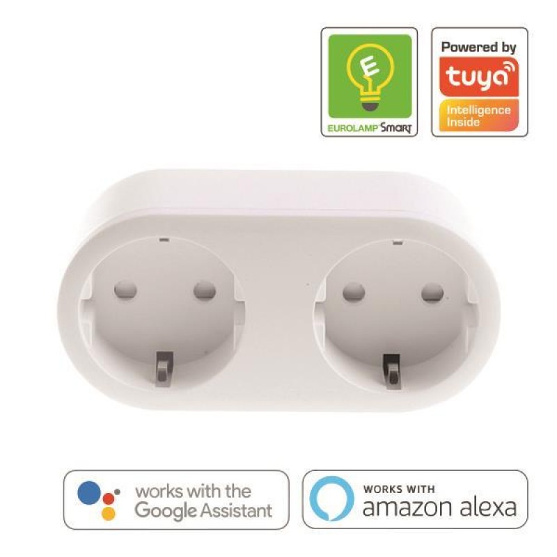 SMART ADAPTOR DUAL SCHUKO WIFI 220-240V 16A 147-77914
