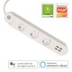 SMART POWER STRIP 3 SCHUKO AND 4 USB PORTS WITH WIFI  AND POWER METER 110-240V 16A 147-77915