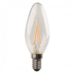 LED LAMP C37 CROSSED FILAMENT 2.5W E14 2700K 220-240V 147-78130 LED LAMP C37 CROSSED FILAMENT 2.5W E14 2700K 220-240V 147-78130