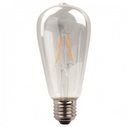LED LAMP ST64 CROSSED FILAMENT 11W E27 3000K 220-240V DIMMABLE CLEAR 147-78482 LED LAMP ST64 CROSSED FILAMENT 11W E27 3000K 220-240V DIMMABLE CLEAR 147-78482