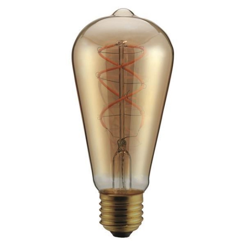 LED КРУШКА ST64 FILAMENT DECOR 5W E27 2000K ЗЛАТИСТА
