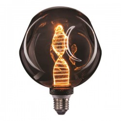 LED BULB G125 4W E27 1800K 220-240V DENTED DNA SMOKY DIMMABLE 147-78730 LED BULB G125 4W E27 1800K 220-240V DENTED DNA SMOKY DIMMABLE 147-78730