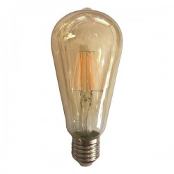 LED КРУШКА ST64 ФИЛАМЕНТ 10W E27 2500K ЗЛАТИСТА ДИМИРУЕМА