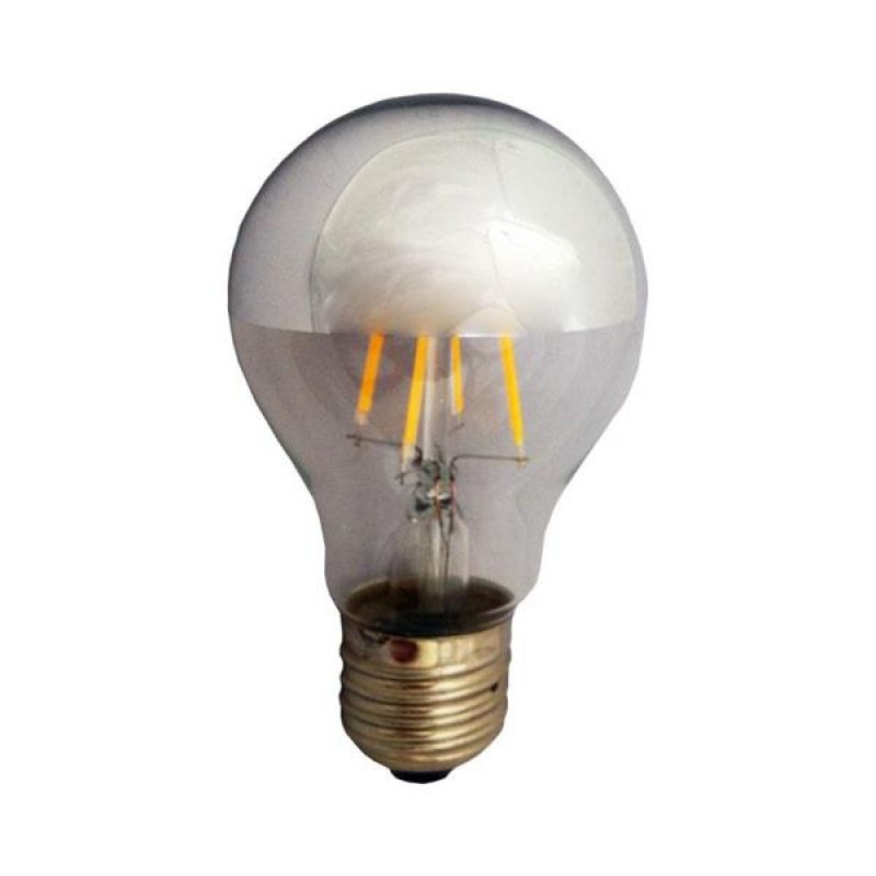 LED КРУШКА СРЕБЪРНО ОГЛЕДАЛО ФИЛАМЕНТ 6W E27 2700K