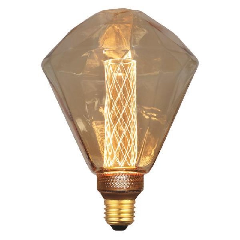 LED КРУШКА DIAMOND G125 3,5W E27 2000K ЗЛАТИСТА СТЪКЛО ДИМИРУЕМА