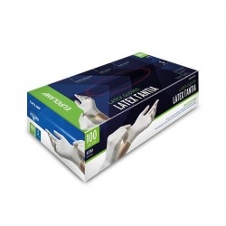 DISPOSABLE LATEX GLOVES WITHOUT POWDER SIZE S 100PCS 147-90950 DISPOSABLE LATEX GLOVES WITHOUT POWDER SIZE S 100PCS 147-90950