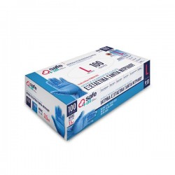 DISPOSABLE NITRILE GLOVES WITHOUT POWDER BLUE SIZE LARGE 100PCS 147-90987 DISPOSABLE NITRILE GLOVES WITHOUT POWDER BLUE SIZE LARGE 100PCS 147-90987