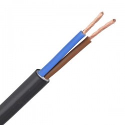 КАБЕЛ ГЪВКАВ H05VV-F 2X1,5 MM2 ЧЕРЕН КАБЕЛ ГЪВКАВ H05VV-F 2X1,5 MM2 ЧЕРЕН