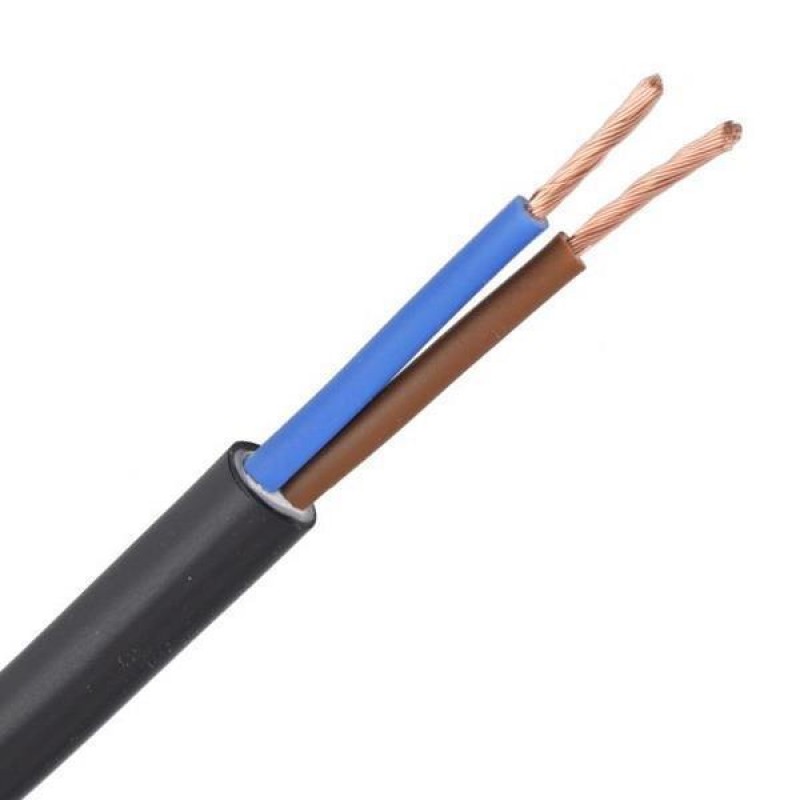 КАБЕЛ ГЪВКАВ H05VV-F 2X1,5 MM2 ЧЕРЕН