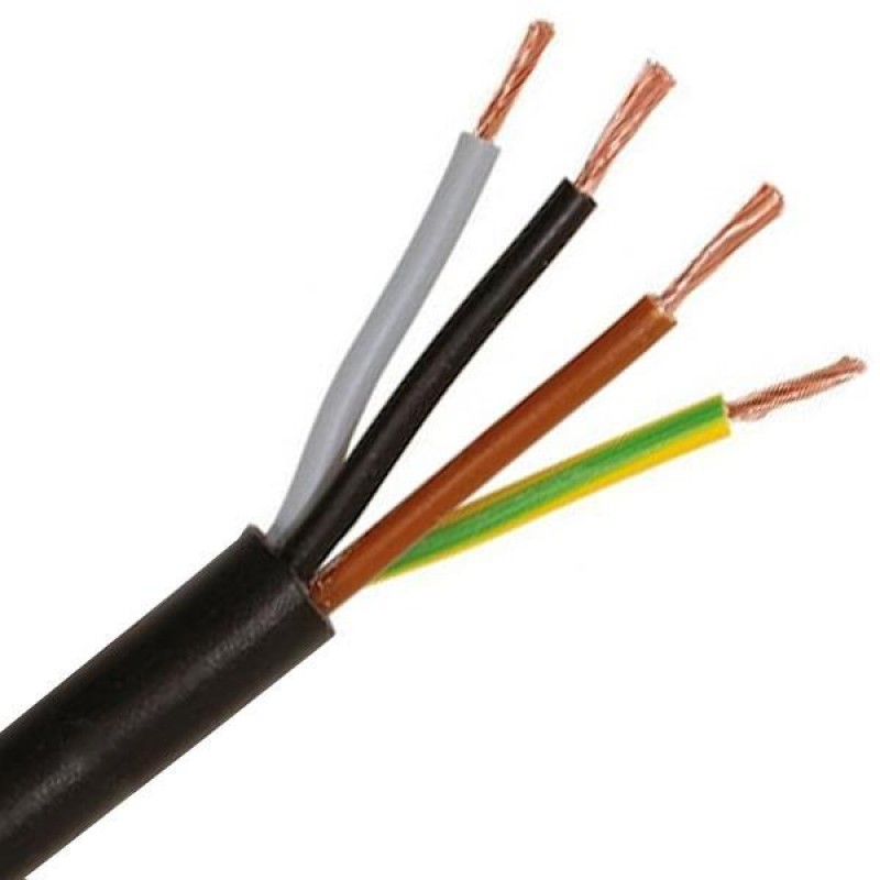 КАБЕЛ ГЪВКАВ H05VV-F 4X1,5MM2 ЧЕРЕН КАБЕЛ ГЪВКАВ H05VV-F 4X1,5MM2 ЧЕРЕН