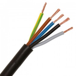 КАБЕЛ ГЪВКАВ H05VV-F 5X1MM2 ЧЕРЕН КАБЕЛ ГЪВКАВ H05VV-F 5X1MM2 ЧЕРЕН