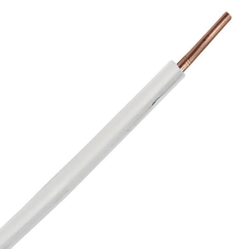 КАБЕЛ NYA H07V-U 1X1,5MM2 БЯЛ