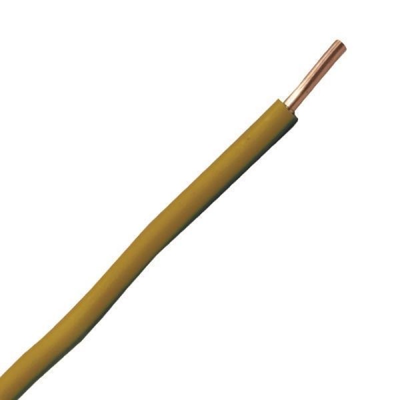 КАБЕЛ NYA H07V-U 1X2,5MM2 ЗЕЛЕН/ЖЪЛТ