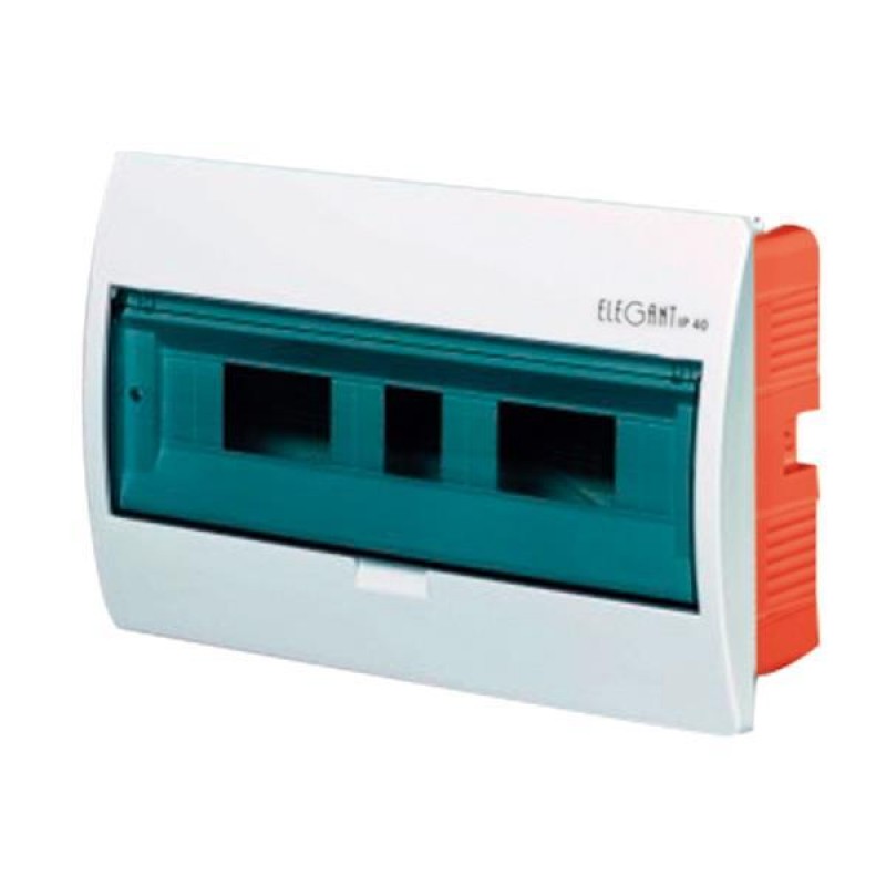 FUSE BOX FLUSH MOUNTING ELEGANT RP 1X18 IP 40 (PE+N) 151-25023