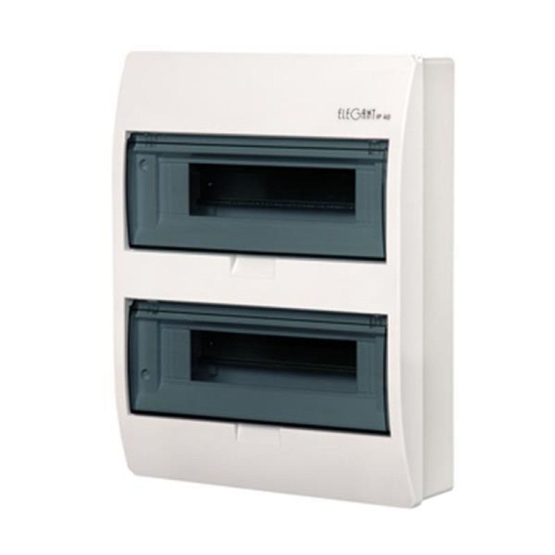 FUSE BOX EXTERNAL ELEGANΤ 2Χ12 IP40 (PE+N) 151-25251