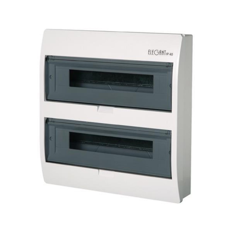 FUSE BOX EXTERNAL ELEGANΤ 2Χ18 IP40 (PE+N) 151-25252