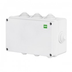 INDUSTRIAL JUNCTION BOX N/T WITH 8 GLANDS 198Χ139Χ82 IP55 151-25573