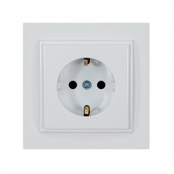 DESPINA CHILDPROOF SOCKET OUTLET EARTHED SCREW TYPE WHITE 152-10132 DESPINA CHILDPROOF SOCKET OUTLET EARTHED SCREW TYPE WHITE 152-10132