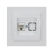 КОНТАКТНА РАМКА RJ45 CAT 6 БЯЛА