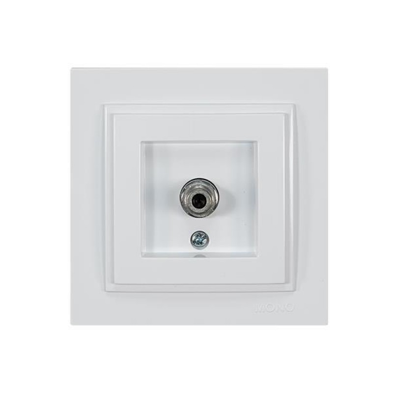 DESPINA SATELLITE SOCKET OUTLET - THROUGH LINE WHITE 152-10145