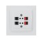 DESPINA MUSIC HI-FI SOCKET OUTLET - 2 GANG WHITE 152-10162