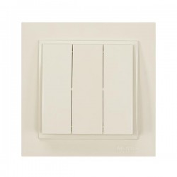DESPINA TRIPLE SWITCH 3 GANG 1 WAY CREAM 152-10208 DESPINA TRIPLE SWITCH 3 GANG 1 WAY CREAM 152-10208