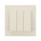 DESPINA TRIPLE SWITCH 3 GANG 1 WAY CREAM 152-10208