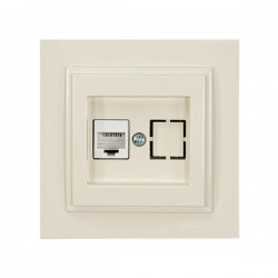 DESPINA DATA SOCKET OUTLET RJ45 CAT 6 CREAM 152-10240