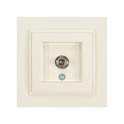 DESPINA SATELLITE SOCKET OUTLET F-TYPE FEMALE CONNECTOR CREAM 152-10242 DESPINA SATELLITE SOCKET OUTLET F-TYPE FEMALE CONNECTOR CREAM 152-10242