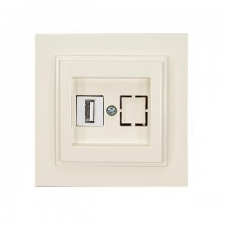 КОНТАКТ С USB ИЗХОД DESPINA КРЕМ