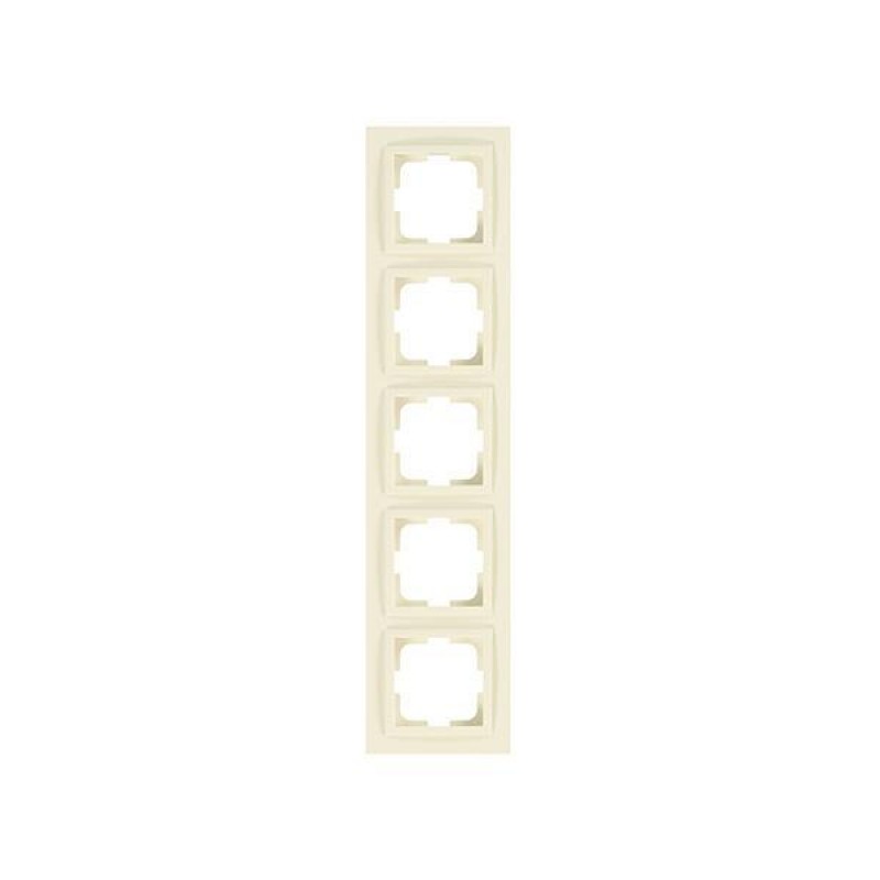 DESPINA 5 GANG FRAME CREAM 152-10284