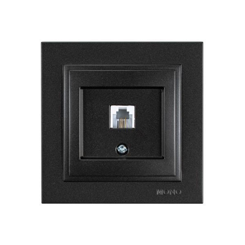 DESPINA NUMERIC PHONE SOCKET OUTLET RJ11K CAT3 FUME 152-10338