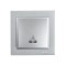 DESPINA LIGHT SWITCH ILLLUMINATED SILVER 152-10410