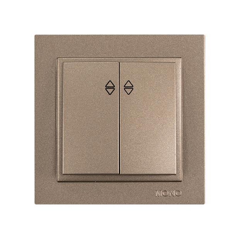 DESPINA 2 GANG 2 WAY SWITCH LIGHT FUME 152-10507